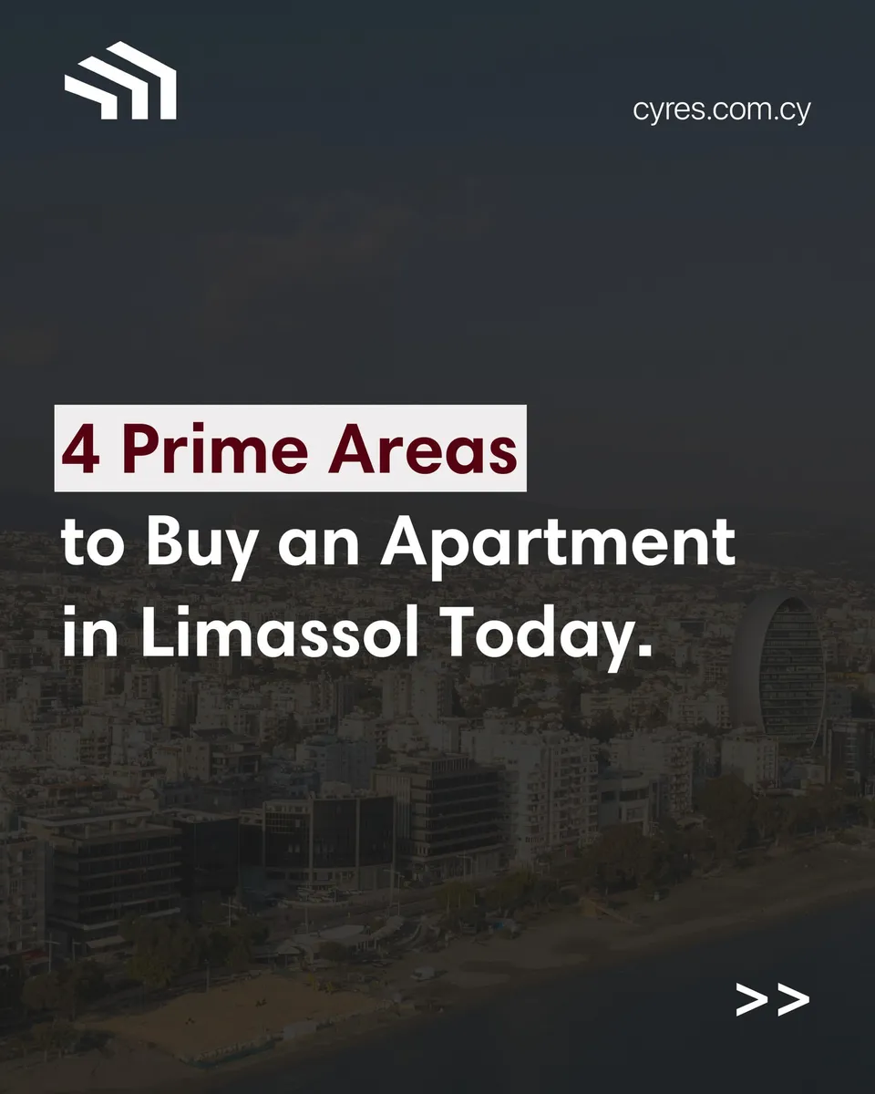 4 prime areas to buy an apartment in Limassol today.
Seaside living, family neighbourhoods, central convenience and emer
